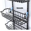 6 Tier Door Organiser, Hanging Organiser, Metal Door Shelf for Hanging, Door Organiser with Adjustable Removable Basket, Kitchen Organiser Shelf - 4 of 4