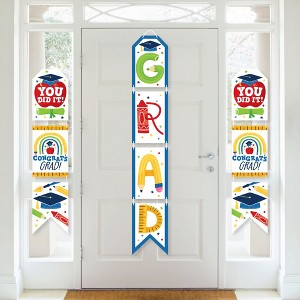 Big Dot of Happiness Elementary Grad - Hanging Vertical Paper Door Banners - Kids Graduation Party Wall Decoration Kit - Indoor Door Decor - 1 of 4