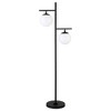 Hudson and Canal 2-Light Floor Lamp with Glass Shades - 2 of 4
