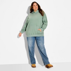 Women's Oversized Hooded Pullover Sweatshirt - Wild Fable™ - 1 of 3