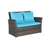 CAVINAS Patio Table and Chairs Set, Rattan Chairs Wicker Patio Furniture, Modern Outdoor Seating Set with Footstool for Balcony - 4 of 4
