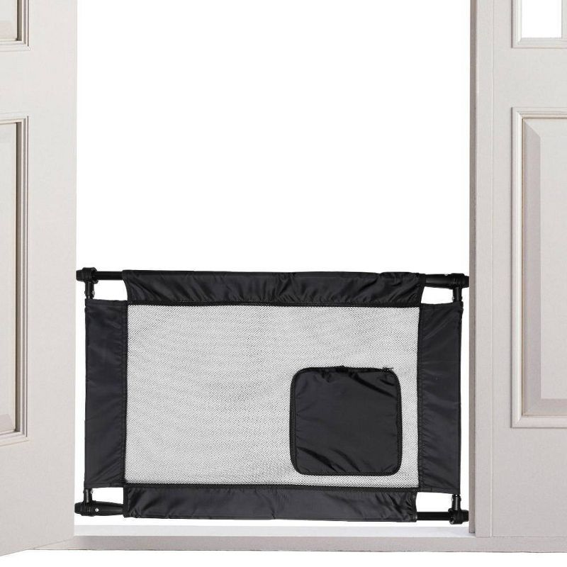 Pet Life Porta-Gate Travel Collapsible and Adjustable Folding Dog Gate - One Size - Black, 4 of 5