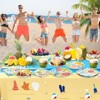 Hachikiko Summer Beach Party Decorations,Umbrella Paper Dinner Plates Flip Flops Dessert Plates Napkins Disposable Summer Pool Birthday Party Supplies - 3 of 4
