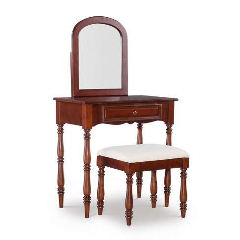 Samuel Vanity With Stool Cherry Red Powell Company Target