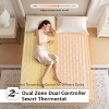 Itopfox Diamond Quilted Heated Mattress Pad Queen Size with 10 Heat Settings, Dual Control & Auto Off, Deep Pocket, Microfiber Warmer, ETL Listed - 3 of 4