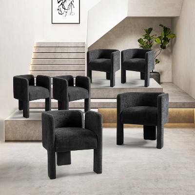 Ermanno Dining Chair with Three-legged Design,Set of 6  | ARTFUL LIVING DESIGN