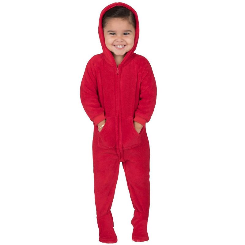Footed Pajamas - Family Matching - Heatwave Hoodie Chenille Onesie For Boys, Girls, Men and Women | Unisex, 1 of 5