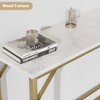 39.4" Modern Console Table ¨C Gold Slim Sofa Table with Charging Station (110LB Capacity, for Entryway/Living Room/Apartment) - 4 of 4