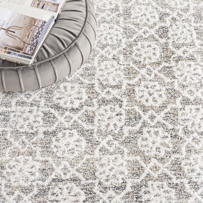 Gray 4' x 6' Handmade Tufted Wool Rectangular Rug