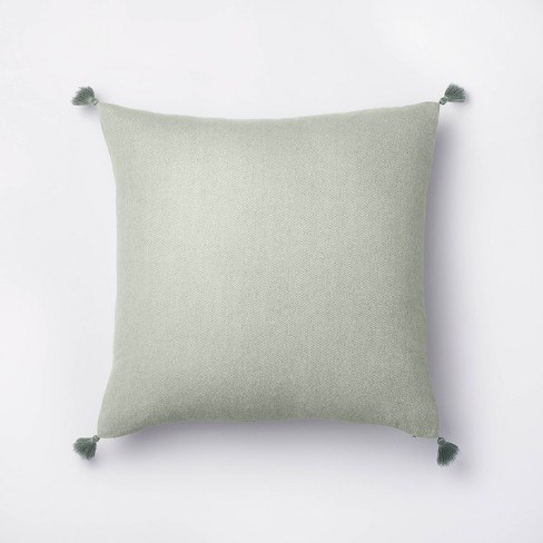 Euro Herringbone Weave with Tassels Decorative Throw Pillow - Threshold™ designed with Studio McGee - image 1 of 4