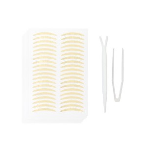 Unique Bargains Double Eyelid Tape with Fork Tweezers 240 Pcs 1 Set - 1 of 4