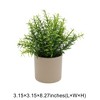 Unique Bargains Artificial Plants Plastic Green 3.15"x3.15"x8.27" 1 Pc - 3 of 4