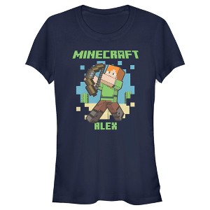 Juniors Womens Minecraft Alex T-Shirt - 1 of 4