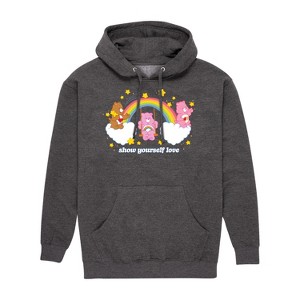 Men's - Care Bears - Show Yourself Love Graphic Fleece Pullover Hoodie - 1 of 4