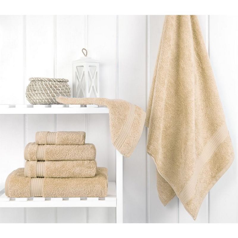 American Soft Linen Bekos 6 Piece Towel Set, 100% Cotton Bath Towel Set for Bathroom, 2 of 8