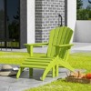 WestinTrends Dylan HDPE Outdoor Patio Adirondack Chair with Ottoman (2-Piece Set) - 2 of 4