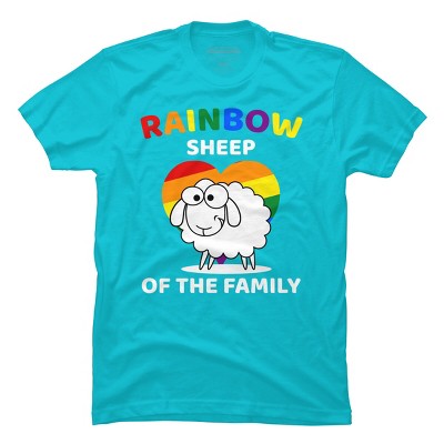 Adult Design By Humans Rainbow Sheep of The Family Pride By T-Shirt