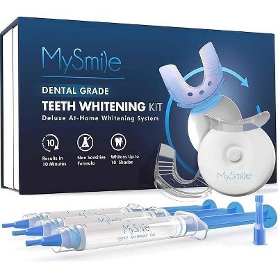 MySmile Teeth Whitening Kit with LED Light, 10 Min Fast Teeth Whitener,18%  CP Teeth Whitening Gel
