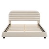 HomeRoots Beige Tufted Velvet Upholstered Queen Bed Frame - 4 of 4