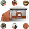 Anybear 10x10FT Orange Side Tent for Pop Up Canopy Easy Setup - 4 of 4