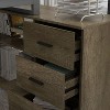 FUFU&GAGA Adjustable L Shaped Study Table Storage Drawers - 4 of 4