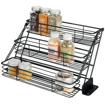 Pull Down Cabinet Organizer, 2 Tiers Spice and Dishes Pull Out