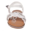 bebe Girls' Sandals - Comfy Open Toe Dress Sandals, Fancy and Sparkly Sandals for Little Girls and Big Girls - 4 of 4