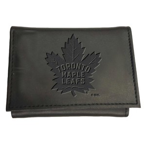 Evergreen NHL Toronto Maple Leafs Black Leather Trifold Wallet Officially Licensed with Gift Box - 1 of 1