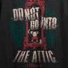 The Conjuring 4: Last Rites (2025) Child, Red Mirror, forest background, Do not go into the Attic text and logo on black Adult Crop Tee - 2 of 4