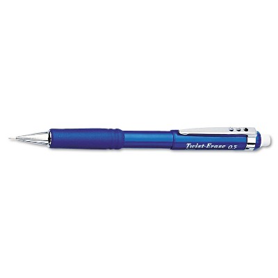 Pentel Twist-Erase III Mechanical Pencil 0.5 mm Blue Barrel QE515C