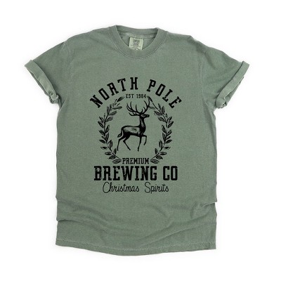 Simply Sage Market Women's North Pole Brewing Co. Short Sleeve Garment Dyed Tee