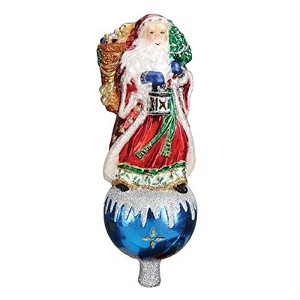 Old World Christmas Glass Blown Father Christmas Tree Topper - 1 of 4