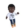Our Brown Boy Joy Original My Friend White Hoodie Baby Doll 1 - 2 of 4
