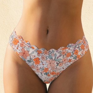 Women's Vibrant Floral High-Waisted Bikini Bottoms - Cupshe - 1 of 4