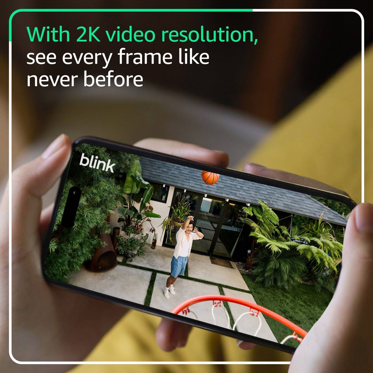 Blink Outdoor 2K+ Wireless Smart Security Camera, 2K Video Resolution, Enhanced Audio, Sync Module Core Included. 2 Camera System - White - thumbnail 3