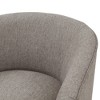 Swivel Ultra-Soft Performance Fabric Barrel Chair with Pocket Coil Seat, Reversible Cushions, and 360-Degree Swivel - 2 of 4