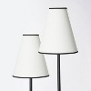 2-Head Floor Lamp with Trimmed Shade Black (Includes LED Light Bulb) - Threshold™ designed with Studio McGee - image 4 of 4