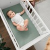 Muslin Fitted Bassinet Crib Sheet, Extra Soft 100% Muslin Cotton Bassinet Sheets by Comfy Cubs - 2 of 4