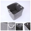 REGALWOVEN Shelves Closet Square Fabric Collapsible Storage Basket Bin with Handle 2 Pcs - 2 of 4