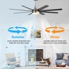 Airsurfer 65" Large Indoor Modern Ceiling Fan with Led Lights and Remote - 3 of 4