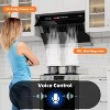 Cesicia 30-in Silver&Black 4-speed 900CFM Under Cabinet Range Hood - 4 of 4