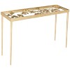 Otto Ginko Leaf Console - FOX2593A - Gold - Safavieh Couture - 3 of 4