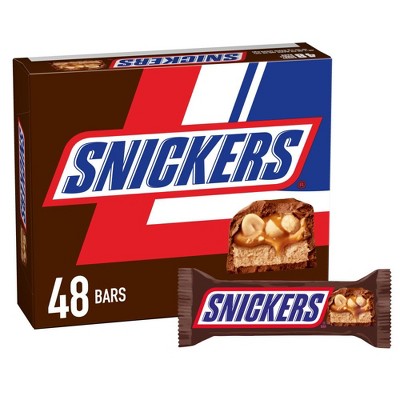 SNICKERS Full Size Milk Chocolate Candy Bars - Original, 1.86 Oz Bar (Pack of 48)