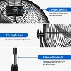 BestParts High Velocity Pedestal Fan, Standing Floor Fan with 3-Speed Settings, Industrial Air Circulator for Garage Workshop, 18 Inch, Black Metal - 3 of 4