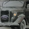 Northlight 15.75" LED Lighted Ford Truck Merry Christmas Canvas Wall Art - 2 of 3