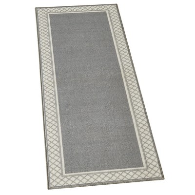 Collections Etc Lattice Border Skid-resistant Accent Rug 22