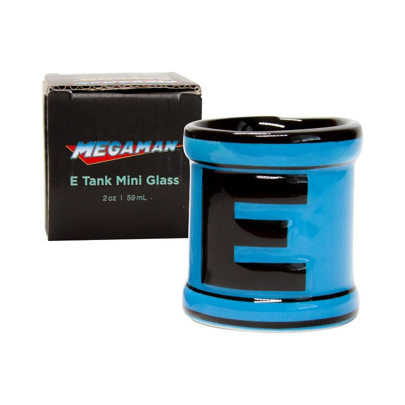 Just Funky OFFICIAL Mega Man Ceramic Shot Glass | Energy Tank Themed | Holds 1.5 Oz., 2 of 7