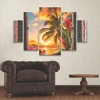Leo Kelly 'Tropical Window to Paradise II' Multi Panel Art Set Large Diamond - 3 of 3