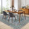 Garvee Washable Oriental Area Rug,Vintage Design Printed Floral Carpet, Stain Resistant with Non Slip Rubber Back, Persian Green Tint - 4 of 4