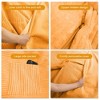 MAXYOYO Convertible Bean Bag Bed, 4ft Corduroy Bean Bag to Floor Bed for Sleeper, Orange - 4 of 4